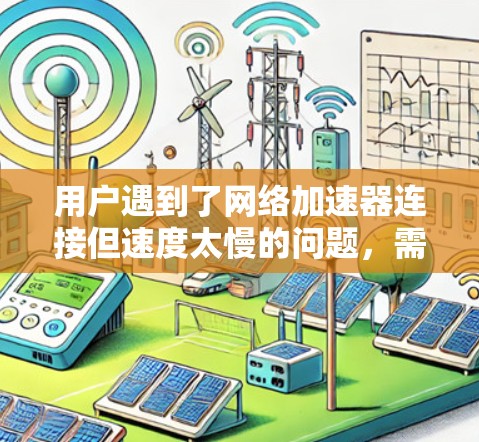 用户遇到了网络加速器连接但速度太慢的问题，需要采取以下步骤排查和解决