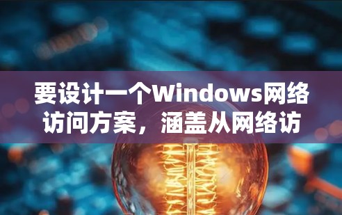 要设计一个Windows网络访问方案，涵盖从网络访问到权限管理、日志记录和安全过滤器的步骤，以下是分步指南