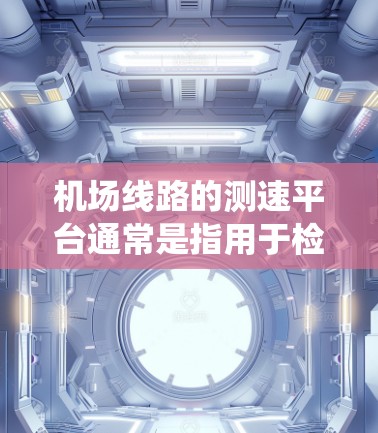 机场线路的测速平台通常是指用于检测和记录飞机、列车或其他交通车辆在特定路径上的行驶速度的设备或系统。这些平台可以在机场的高速路段、机场内、机场周边等位置部署，以确保交通的秩序和安全