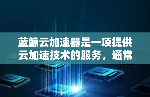 蓝鲸云加速器是一项提供云加速技术的服务，通常用于提升云资源的使用效率，使其更快地响应请求并处理数据。如果你需要进行蓝鲸云加速器的线路测试，以下是一些步骤和建议，帮助你进行测试