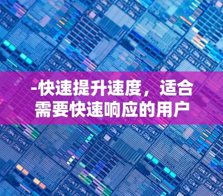 -快速提升速度，适合需要快速响应的用户