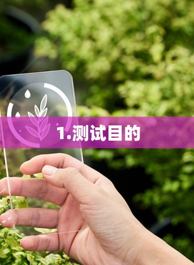 1.测试目的 1.测试目的
