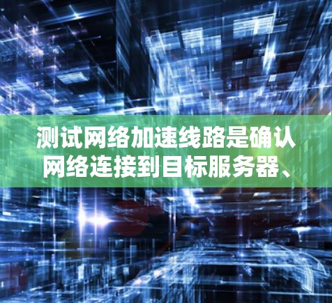 测试网络加速线路是确认网络连接到目标服务器、测试数据传输速度和网络稳定性的重要步骤。以下是详细的步骤和方法
